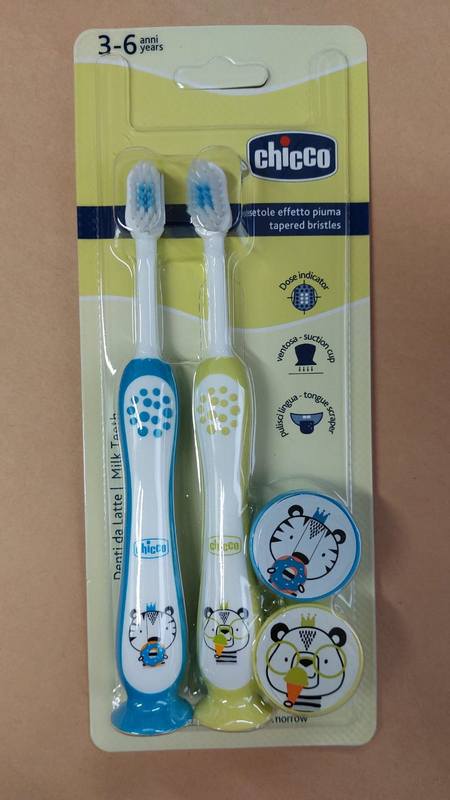 Combo Spazzolini Tigre-panda 3-6Y
