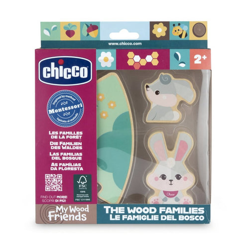 Gioco Legno Set 2 Conigli Mamma