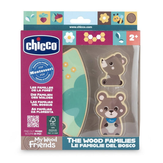 Gioco Legno Set 2 Orsetti Papa