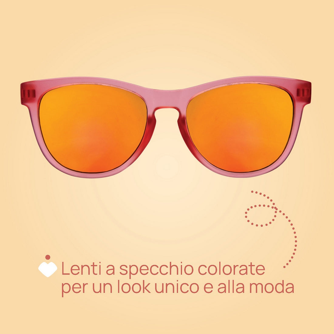 Occhiale 24M+ Rosa Lenti a Specchio