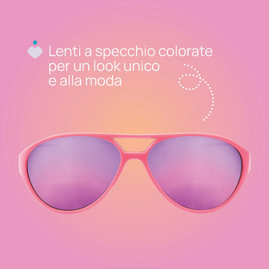 Occhiale 36M+ Rosa Lenti a Specchio