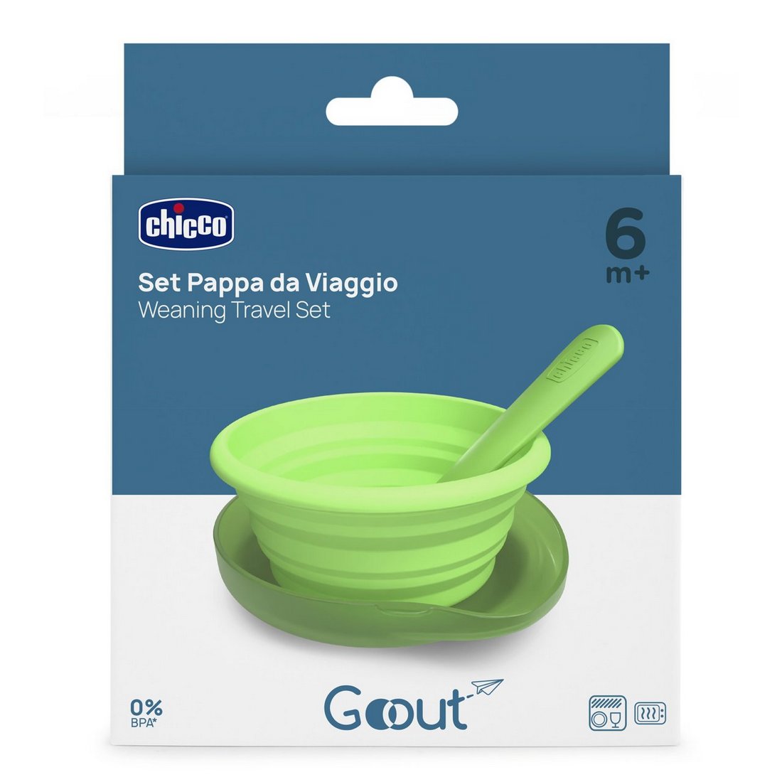 Piattino Collassabile Silicone con Case