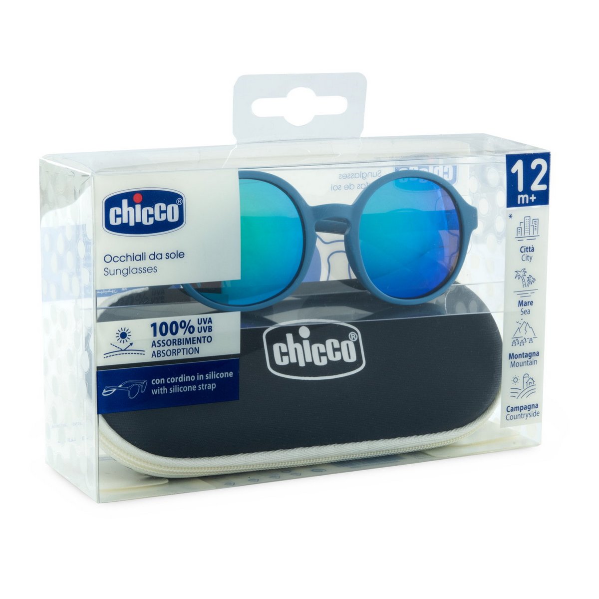 Occhiale 12M+ Blu Lenti a Specchio