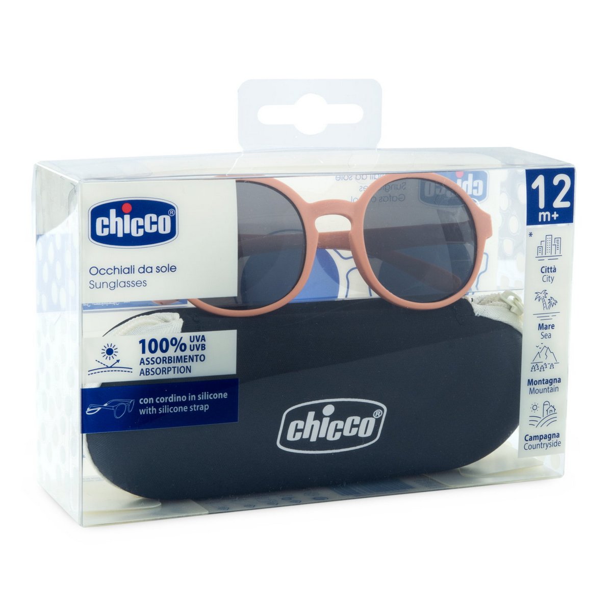 Occhiale 12M+ Arancio Lenti Fume'