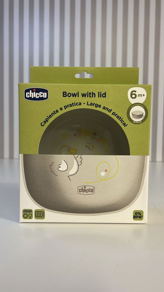 Ciotolina con Coperchio 6M+ Grigio