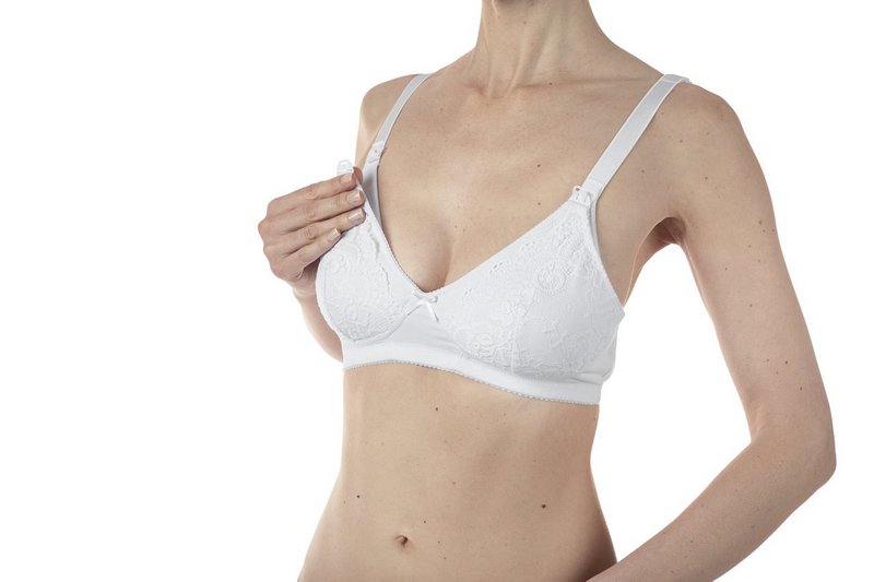 Reggiseno Cotone Allattamento Bianco 3C