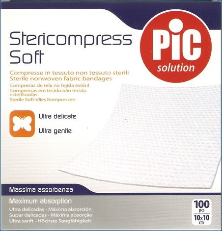 12 Garze Stericompress Soft PZ.100 10X10
