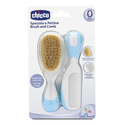 Spazzola e Pettine Azzurro