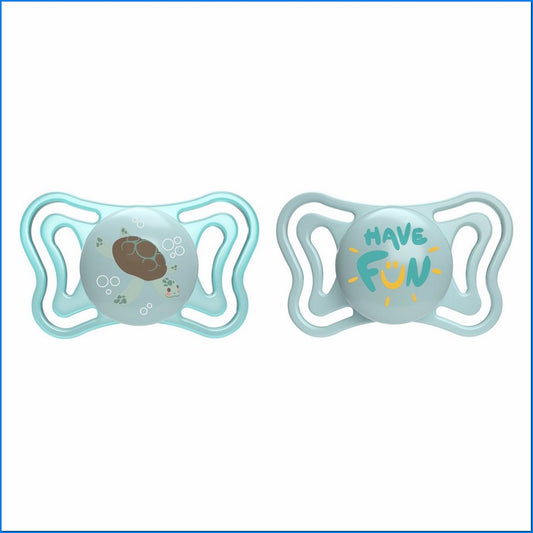 Succhietto Light Azzur Sil 6-16M 2PCS Ac