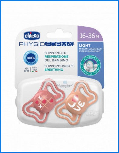 Succhietto Light Rosa Sil 16-36M 2PCS Ac