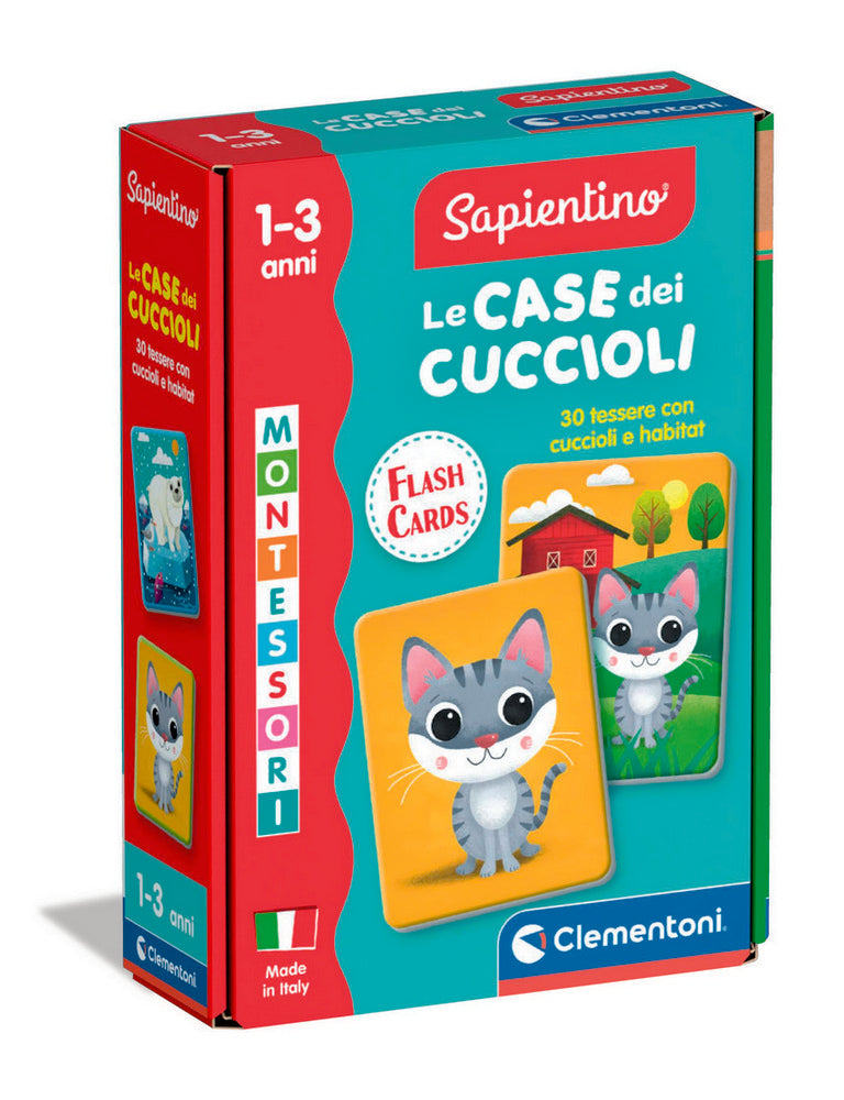 Montessori Flashcards Le Case dei Cuccio