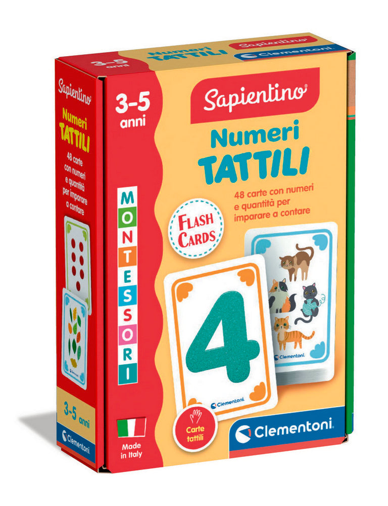 Montessori Flashcards Numeri Tattili