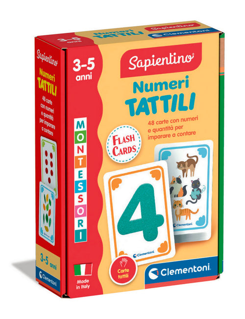 Montessori Flashcards Numeri Tattili