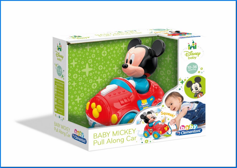 Baby Mickey Pull Along Car