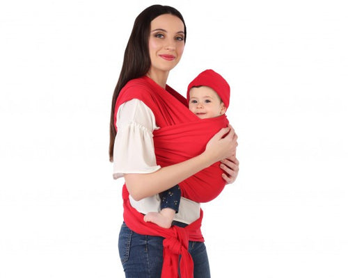 Marsupio Bebe Cottone Rosso