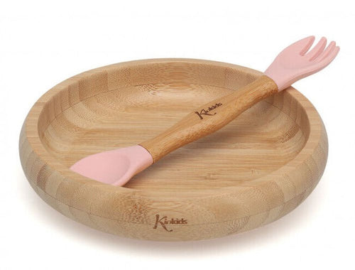 Set Stoviglie 340ML Siliconebambu Rosa