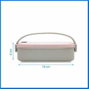 Caja Almuerzo Acero Inox Pp Rosa 550ML