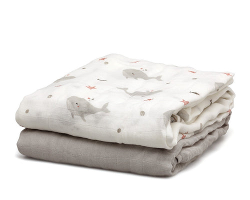 Mussolina 120X120CMS Bambu Grigio