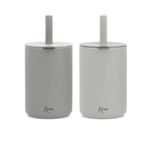 Bicchiere 180ML Silicone Grigio 2 Pz