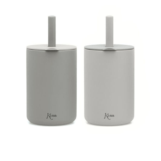 Bicchiere 180ML Silicone Grigio 2 Pz