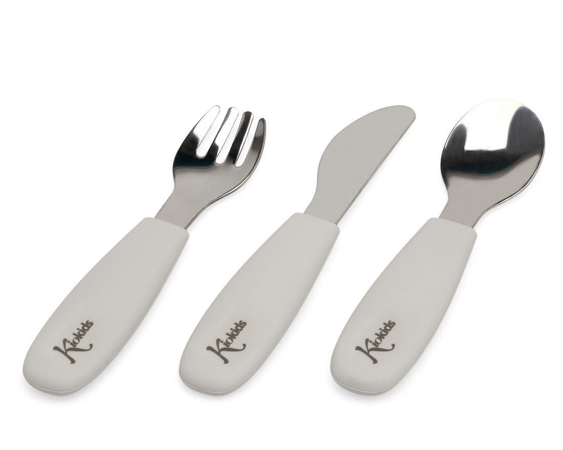 Posate Acciaio Inossidabile/silicone Gri
