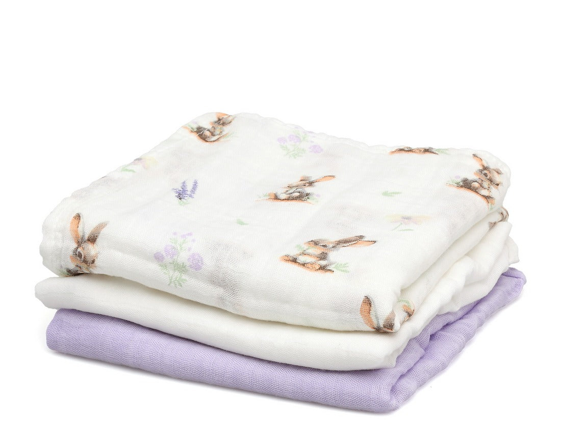 Mussolina 70X70CMS Bambu Lavanda 3U