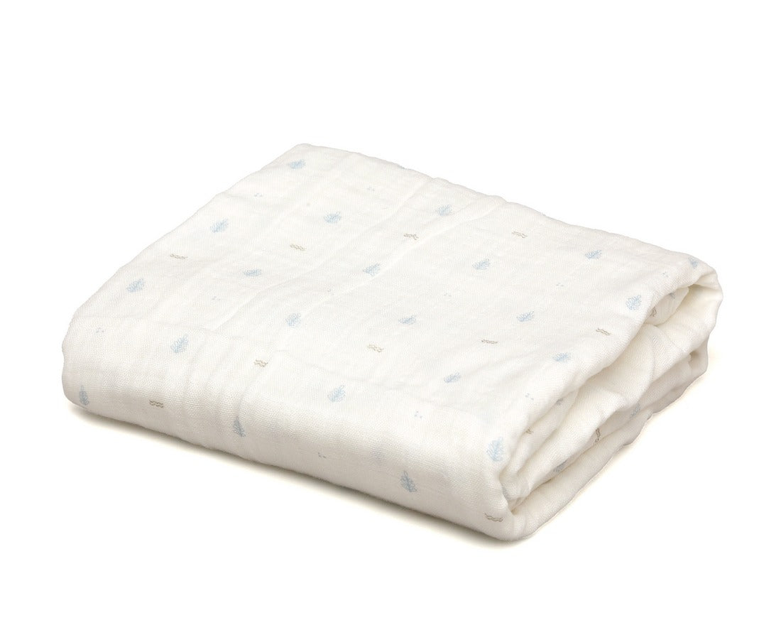 Mussolina 120X120CMS Bambu Blu
