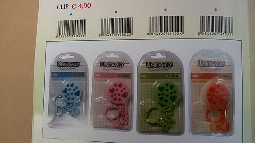 Clip con Catenella Azzurro