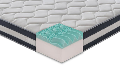 Materasso Mod.F non sfoderabile in memory foam MyMemory e gel rinfrescante alto 26,5 cm