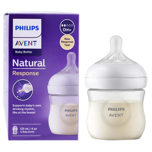 AVENT BIBERON NATURAL 3.0 PLASTICA TRASPARENTE 125ML 0M+ 2G