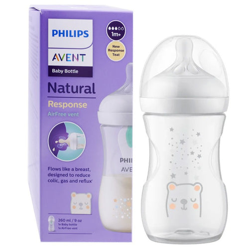 AVENT BIBERON NATURAL 3.0 PLAST.ORSETTO AIRFREE 260ML 1M+ 3