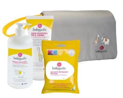 BABYGELLA PRIMA TROUSSE DA VIAGGIO(BAGNO-PASTA-SALVIETTE)