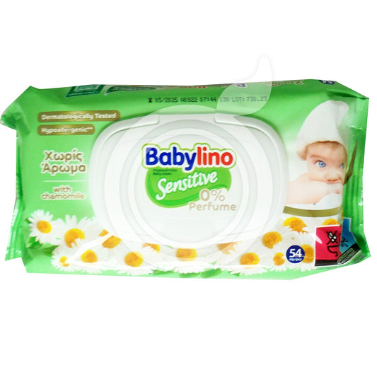 BABYLINO SALVIETTE SENSITIVE S/PROFUMO 54PZ C/PLACCHETTA