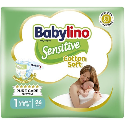 BABYLINO SENSITIVE TG.1 NEWBORN 2-5KG 26PZ PANNOLINO