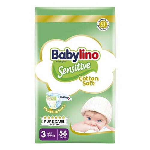BABYLINO SENSITIVE TG.3 MIDI 4-9KG 56PZ PANNOLINO ECONOMY
