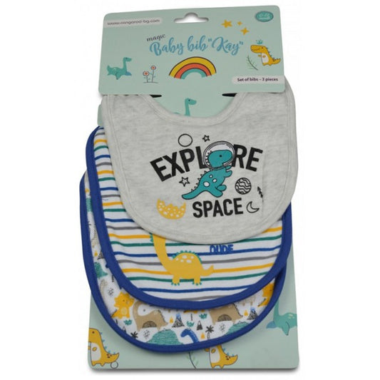 CANGAROO SET 3 BAVAGLINI BLU 0M+ MONI
