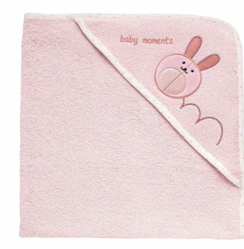 CHICCO ACCAPPATOIO QUADRATO SPUGNA ROSA 0M+