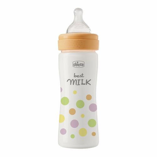 CHICCO BIBERON PERFECT EASY PLAST.250 SIL.GIRL FL.MEDIO