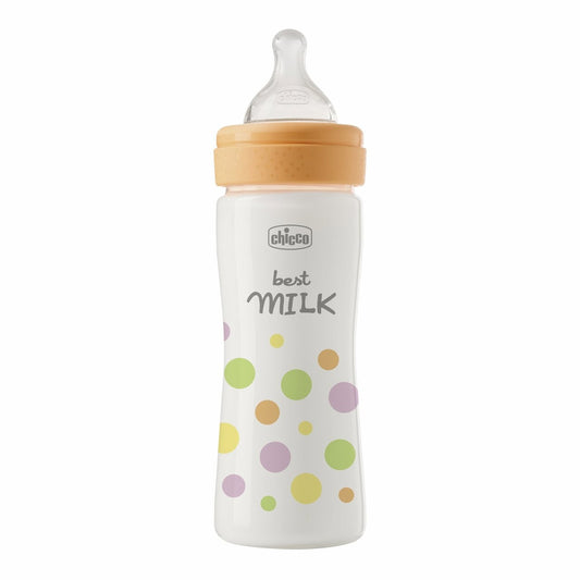 CHICCO BIBERON PERFECT EASY PLAST.250 SIL.GIRL FL.MEDIO