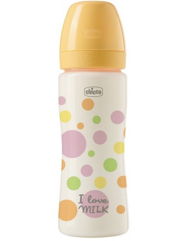 CHICCO BIBERON PERFECT EASY PLAST.330SIL.GIRL FL.VELOCE