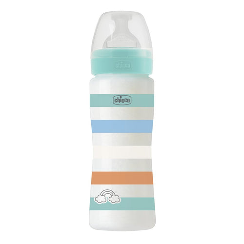 CHICCO BIBERON WB GREEN BOY PLAST.330ML SILIC.FL VELOCE