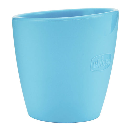 CHICCO BICCHIERE SILICONE BLU
