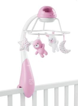 CHICCO GIOCO GIOSTRINA MUSICALE ARCOBALENO ROSA