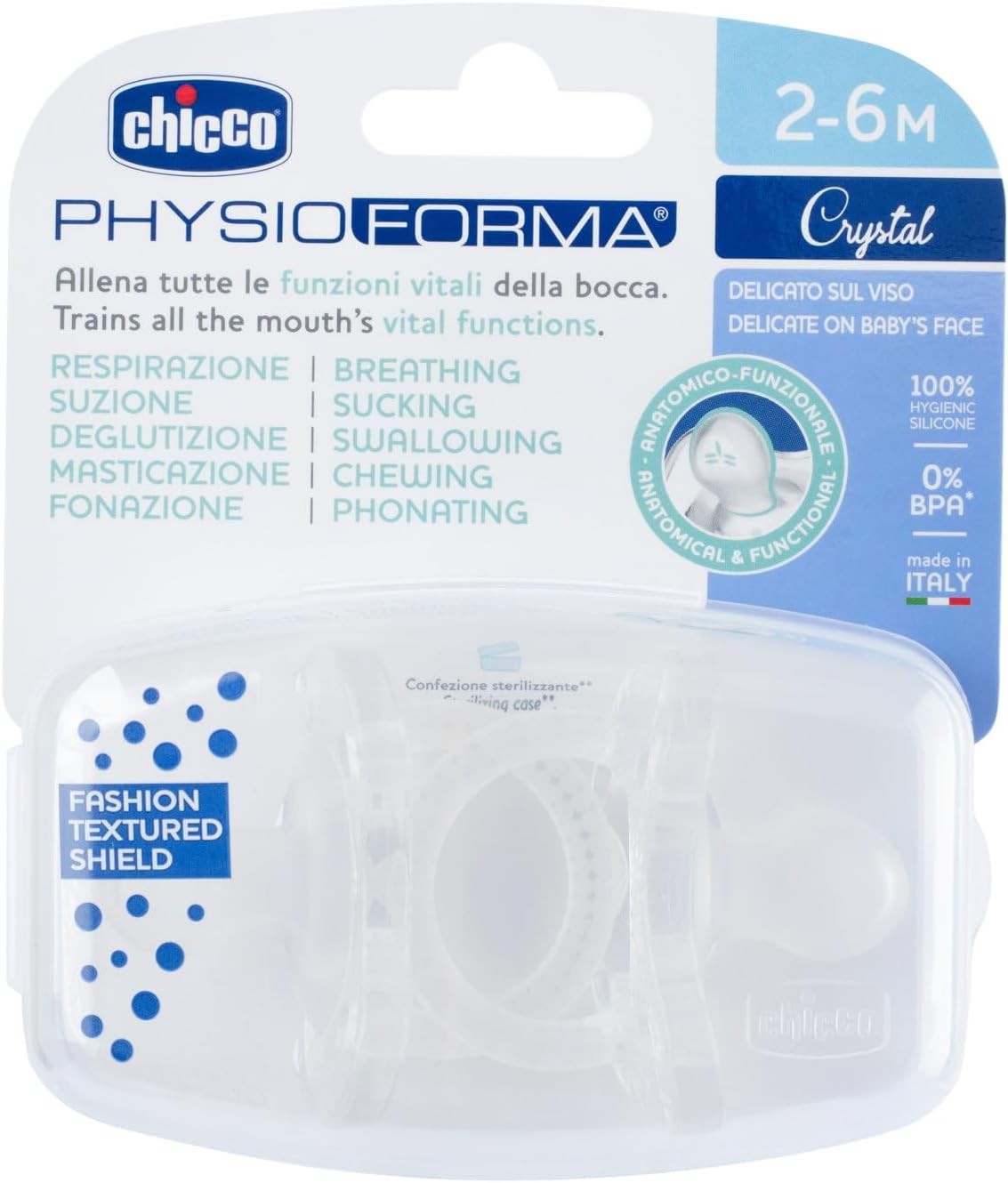CHICCO GOMMOTTO CRYSTAL 2-6M 2PZ
