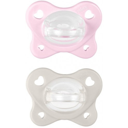 CHICCO GOMMOTTO PHYSIO DUAL SOFT ROSA 2-6M 2PZ