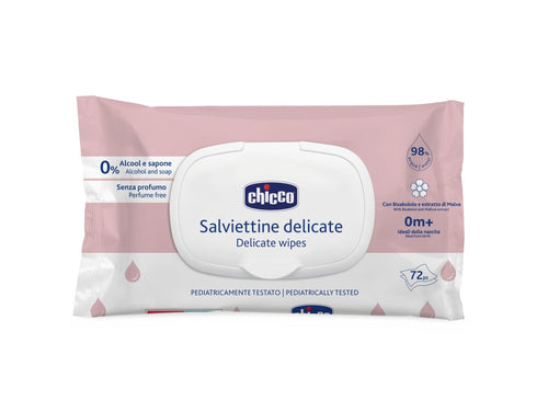 CHICCO SALVIETTE DELICATE C/PLACCHETTA 72PZ