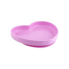 CHICCO PIATTO CUORE C/VENTOSA SILICONE ROSA