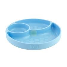 CHICCO PIATTO SILICONE C/VENTOSA BLU