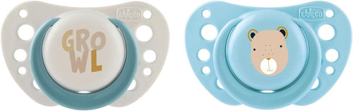 CHICCO SUCCHIETTO AIR 2-6M 2PZ SILICONE AZZURRI
