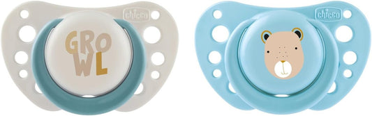 CHICCO SUCCHIETTO AIR 2-6M 2PZ SILICONE AZZURRI
